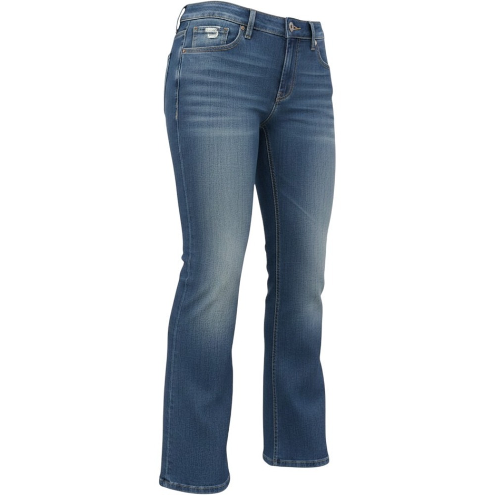 Wrangler Women Bootcut Jeans Medium Wash Mid Rise 09MWZAH 7x34 NWOT